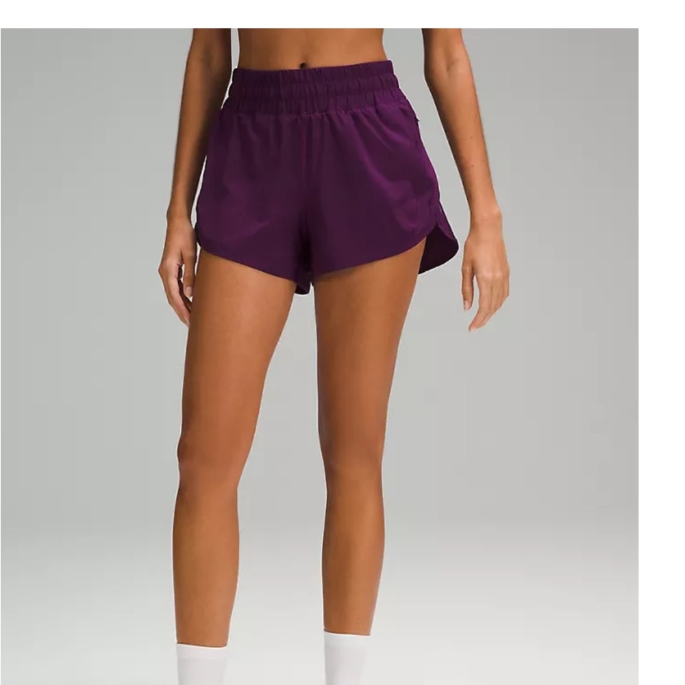 Lululemon Track That High Rise 3” Shorts - Dramatic Magenta Size 4